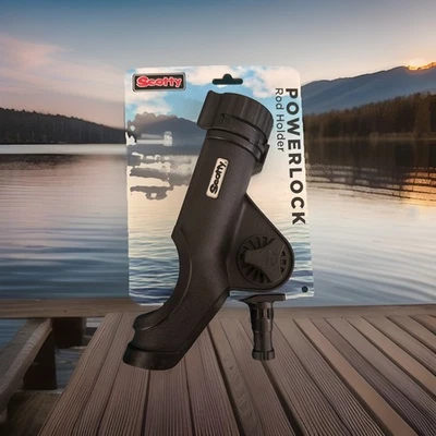 Scotty 229 Universal Power-Lock Fishing Rod Holder Black Without Mount for Kayak - Image 1 of 2