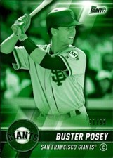 2017 Topps Bunt Buster Posey #166 Green SP /99 San Francisco Giants