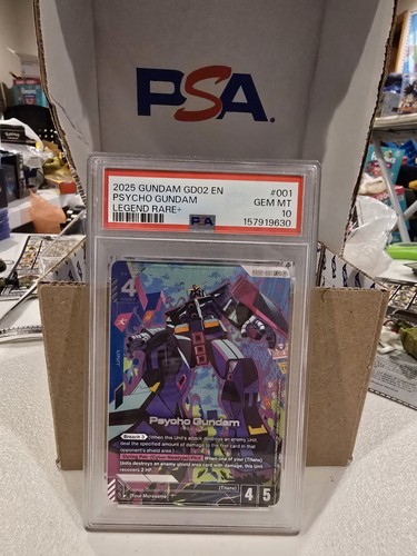 2025 GUNDAM DUAL IMPACT LEGEND RARE+ #001 PSYCHO GUNDAM PSA 10