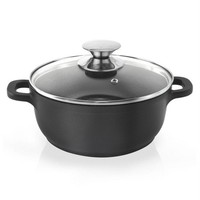 Granittopf Mit Glasdeckel Grande 20 Cm, 2,3 L