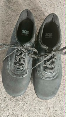 SAS Walk Easy Shoes Women's 9W Black Nubuck Leather Comfort Walking USA