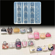 3D Handbag Gel Nail Art Mold Arts Resin Clutch Molds for Accessories Supplies Ba