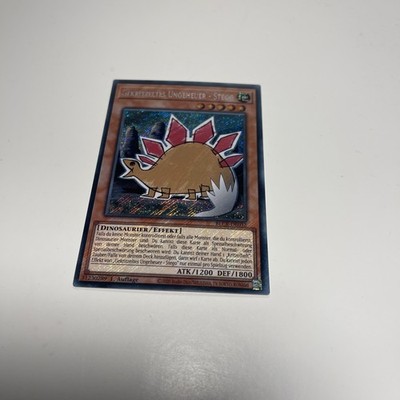 Yu-Gi-Oh! Gekritzeltes Ungeheuer Stego BLCR-DE032 Secret Rare 1. Auflage NM