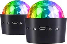 Miuko Sound Activated Multi-Color Disco Ball Light - Festival Party Stage Light,