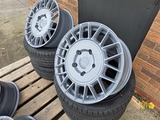 18" AUDI A3 AERO R8 Style Wheels + TYRES GREY ALLOY WHEELS A3 S3 A4 S4 TT Q3