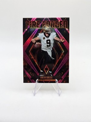 Drew Brees 2022 Panini Phoenix Fire Forged Pink SP /175 #FF-3 Saints
