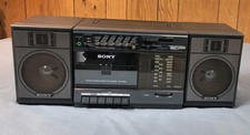 Sony CFS-3300 AM FM Radio Cassette Boombox Vintage Tested Working AC or Battery