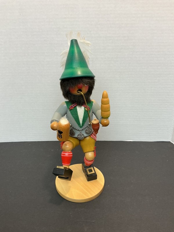 HOLZKUNST CHRISTIAN ULBRICHT Germany Wooden Incense Smoker w/Tags HB Beer Stein