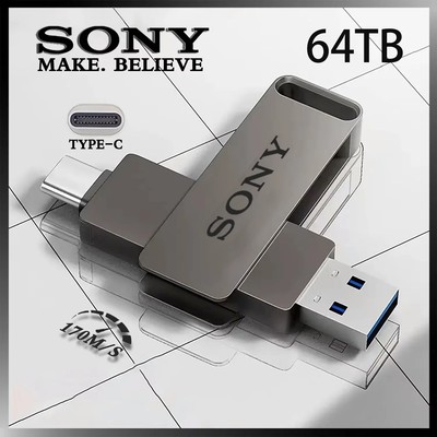 2TB SONY USB PenDrive High Speed Type C Flash Drive 1TB Metal Pendrive 512GB...
