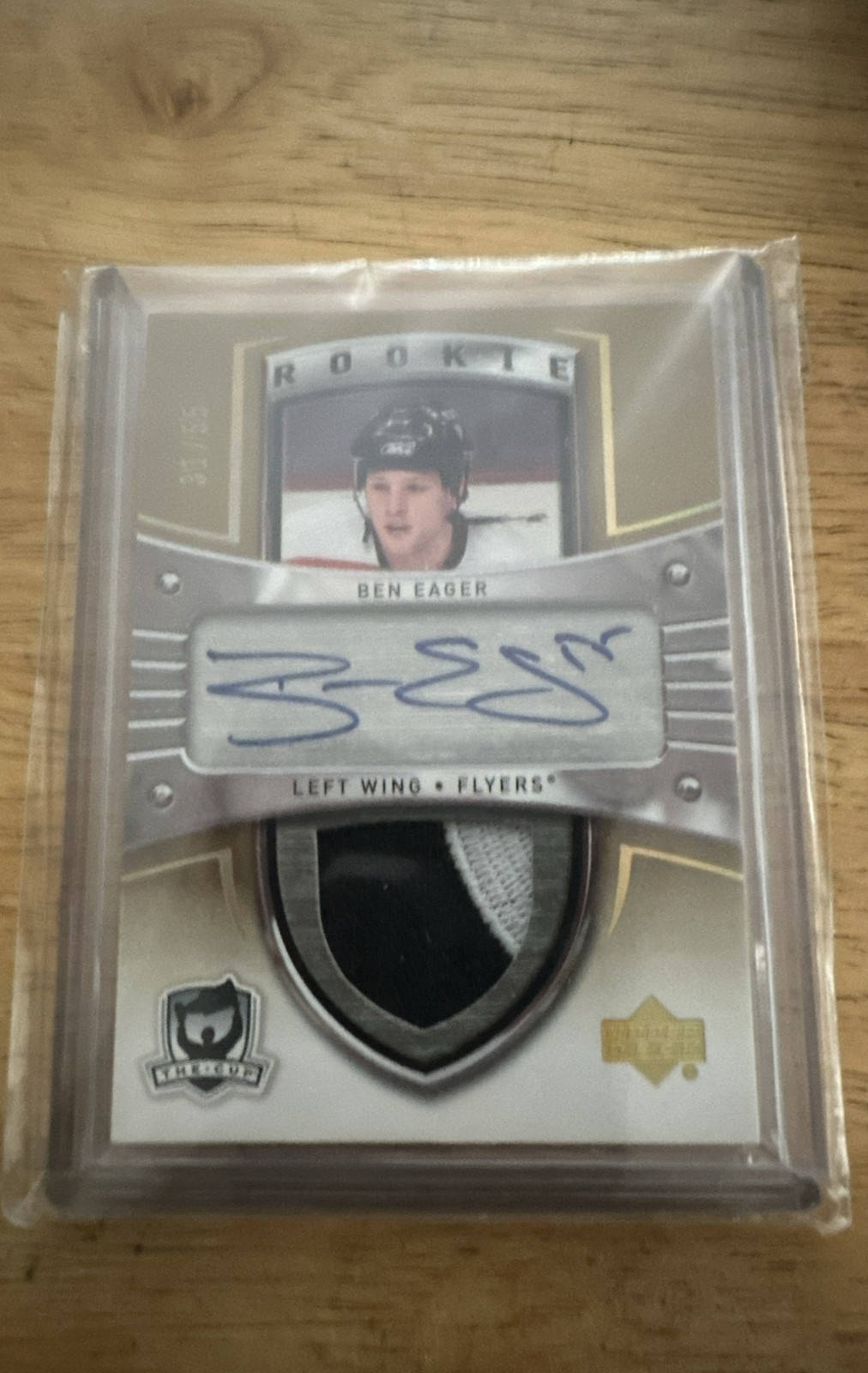 2005-06 Upper Deck The Cup - Ben Eager  Rookie Gold  Autographed Patches /55 