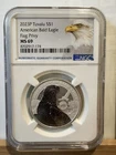 2023-P Tuvalu American Bald Eagle Flag Privy NGC MS69 1oz Silver Coin