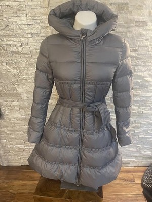 Odri Mio Down Quilted Hooded Waisted Super Flair Coat Puffer SzS Italy