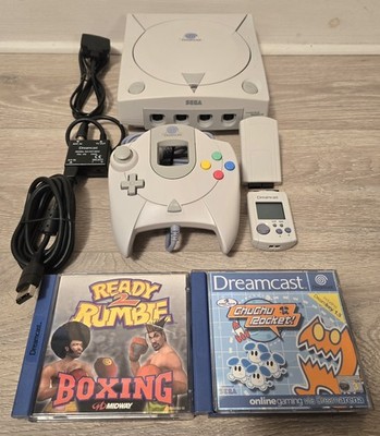 Sega Dreamcast Konsole Bundle PAL HKT-3030 komplett mit VMU - 1. BESITZER - NEUWERTIG 