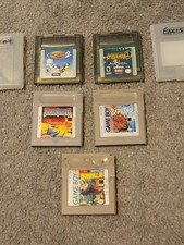 5 Game Lot Nintendo Gameboy Color  Original Spider-Man 2 Godzilla Tony Hawk More