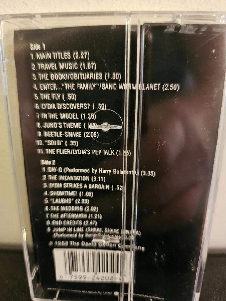 BEETLEJUICE Various 1988 CASSETTE TAPE DANNY ELFMAN ORIGINAL MUSIC SOUNDTRACK - Image 4 of 4