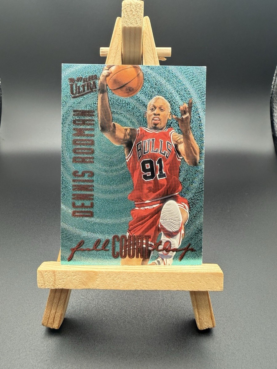 rare dennis rodman cards DENNIS RODMAN 1997 NBA Hoops RARE FLY WITH INSERT BASKETBALL CARD Chicago Bulls! 1991-92 Fleer Series 1 Basketball