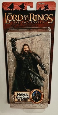 TOY BIZ LORD OF THE RINGS THE TWO TOWERS HAMA ROYAL GUARD OF ROHAN ACTION FIGURE