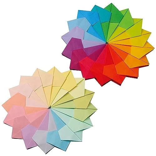 Toyo Origami Tant Paper 15cm x 15cm 100 Colors Japanese Chiyogami Crafting - Image 3 of 4