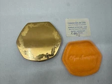 Vintage Elgin American Powder Compact Etched