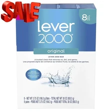 Lever 2000 Original Refreshing Bar Soap Perfectly Cool by Lever for Dry Skin, 8