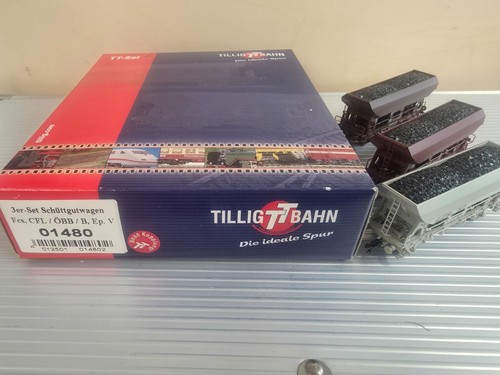 Tillig 01480 Schüttgutwagen SET, Fcs der ÖBB/CFL/ B,  Epoche: V | Condition: Gebraucht