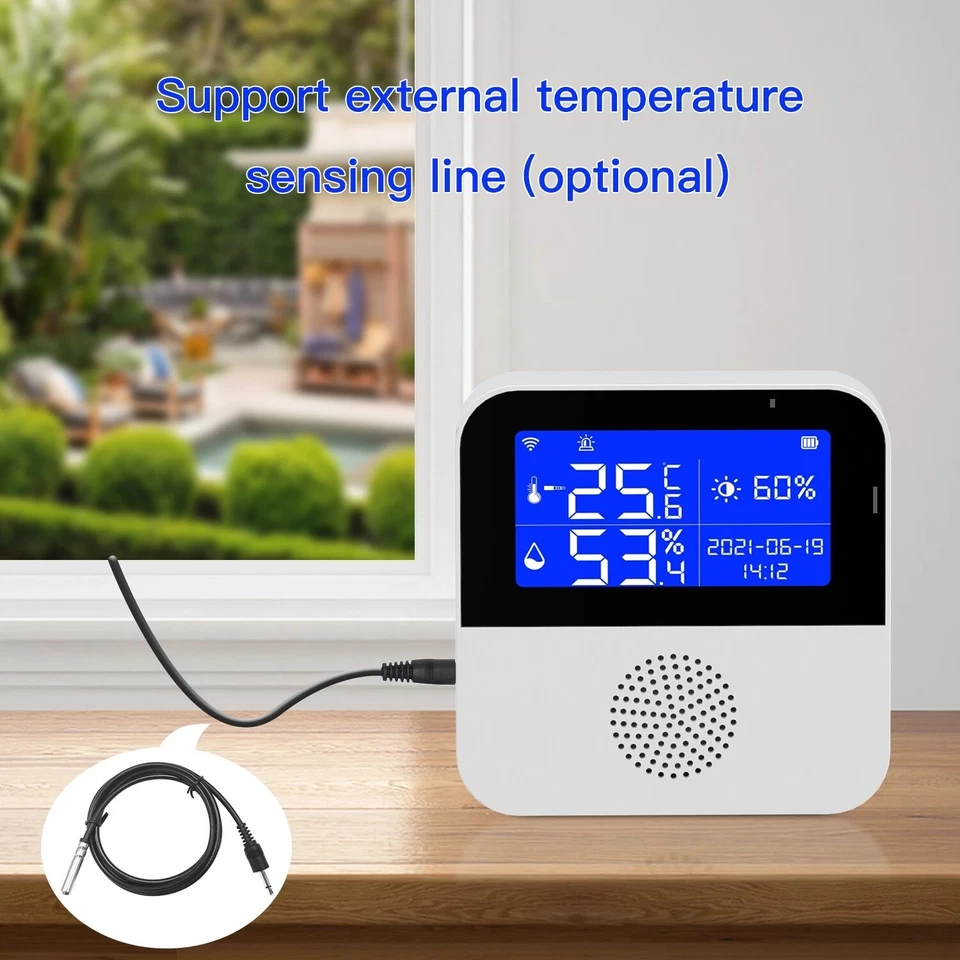 Tuya WIFI Temperature And Humidity Sensor Smart Home Indoor Intelligent Sensor D - Image 4 of 4