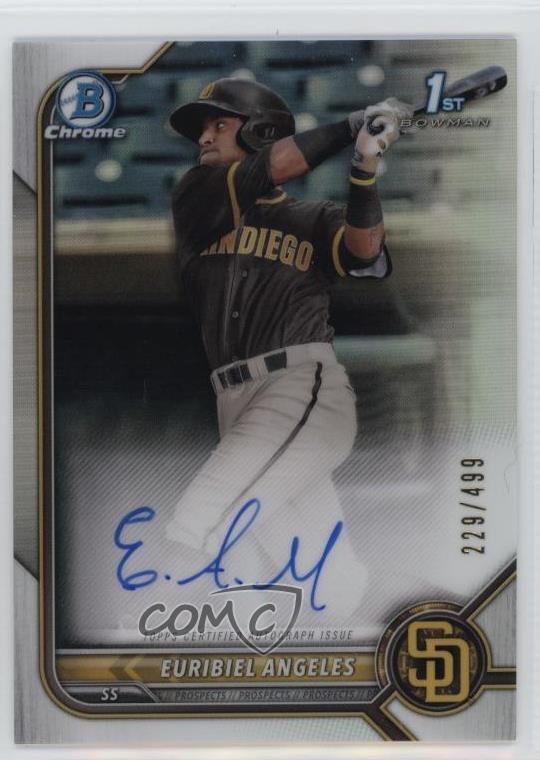2022 Bowman Chrome Prospect Refractor 229/499 Euribiel Angeles #CPA-EA Auto 1l67
