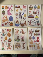 EASTER Sticker TRANSFER Sheets Scrapbook Planner Craft Stickers