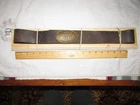 CIVIL WAR STATE OF GEORGIA WAIST BELT BUCKLE SOLID BRASS