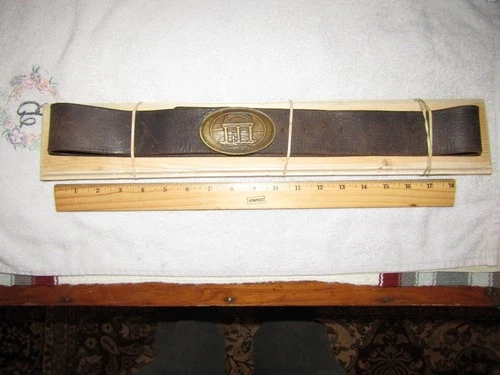 CIVIL WAR STATE OF GEORGIA WAIST BELT BUCKLE SOLID BRASS