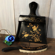 Ramasse Miettes en Bois Lacqué Japonaise Asiatique Napoléon III Signé