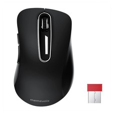 2.4G Wireless Mouse 1400 DPI Computer Mouse USB Receiver Cordless Black