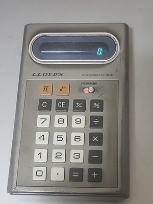 Lloyds E408 Accumatic Calculator **TESTED AND WORKING**