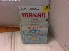 DVD-R DS " double sided" pack of 3 for camcorder 60 min/ 2.8 GB Maxwell 