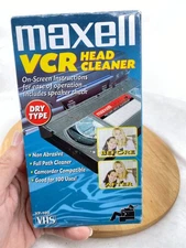 Maxell VCR Head Cleaner VP-100 Dry Type VHS Tape