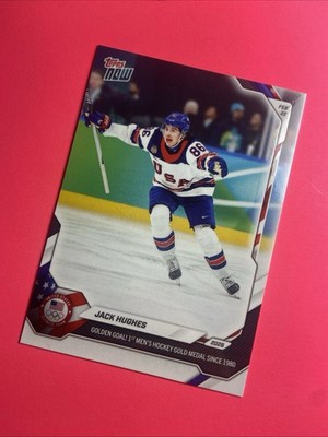 Jack Hughes - Game Winning Goal - Team USA Hockey - 2026 Topps Now Olympic Games