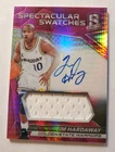 2016-17 Panini Spectra Tim Hardaway "Spectacular Swatches" Auto  #d/49