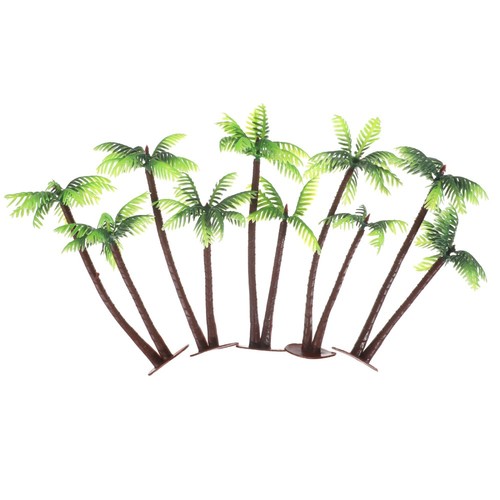 20 Mini Arbres Artificiels Plastique - Décoration Maquette, Train, Table De Sable - Paysage Micro