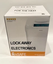 (1) kSAFE by Kitchen Safe 5.5" Height The Time Locking White Base