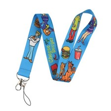 Scooby Doo Cartoon Series Characters Themed Blue ID Holder Lanyard Keychain