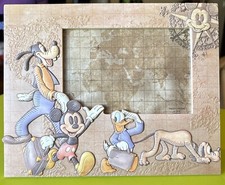 Disney Picture Frame - Mickey And Pals - Tourist - 4 X 6 Resin