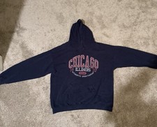 Chicago, Illinois Navy Blue Hoodie