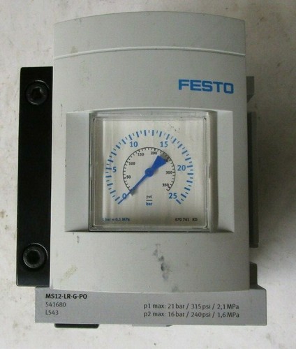 Festo MS12-LR-G-PO 541680 L543 Pressure Regulator