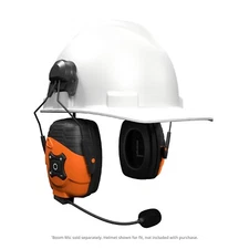 ISOtunes LINK 2.0 Helmet Mount Earmuff: Bluetooth Ear Protection, 50 Hr Battery