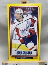JOHN CARLSON 2021-22 O-Pee-Chee Hockey OPC Premier Tallboys YELLOW BORDER