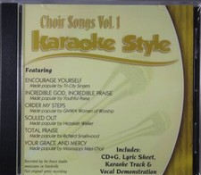 Choir Songs Volume 1 Christian Karaoke Style NEW CD G Daywind 6 Songs