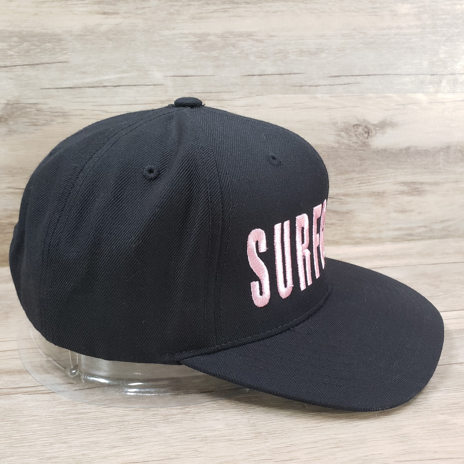 Surfboard Hat Cap Snapback Black Structured Spell… - image 3