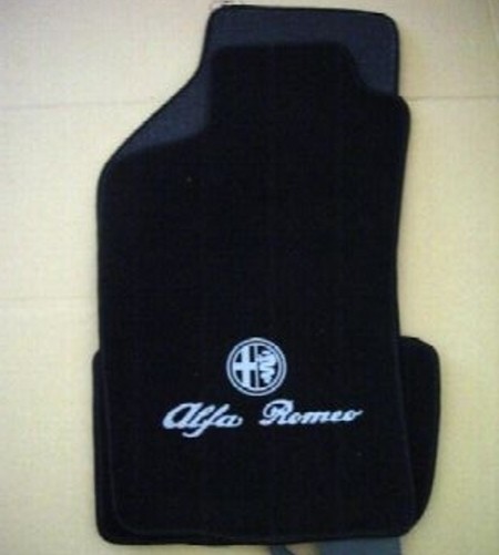 Tapis de sol pour Alfa Romeo 147 confort moquette noir gris idéal trajets quotidiens