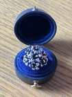 Vintage Sterling Silver Cluster Flower Ring In Original Box Size N
