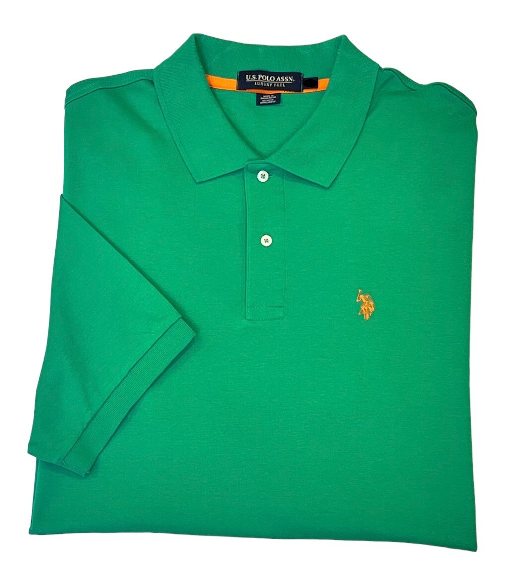 US Polo Assn Player Logo Short Sleeve Classic Soft Touch Interlock Shirt 2XLT 2X
